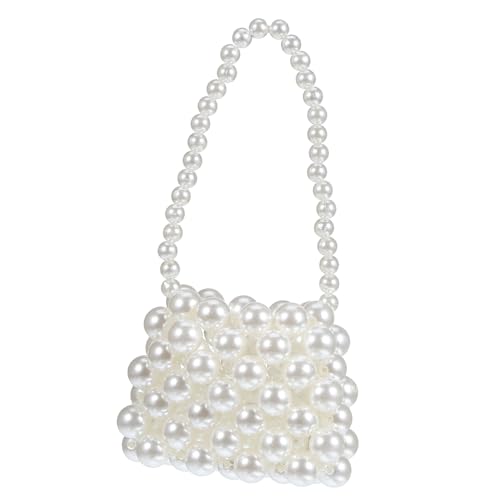 VALICLUD Mini-Perlentasche für Damen Geldbörsen Mini-Perlengeldbörse Perlen-Brauttasche Party fanny mode handtaschen Stilvolle Handtasche Perle Geldbörse Tasche wechseln künstliche perle von VALICLUD