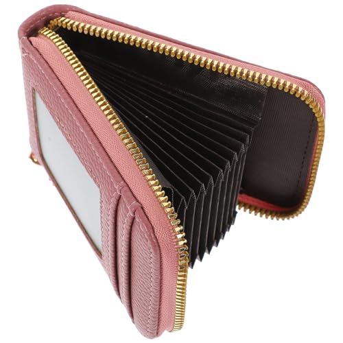 VALICLUD Kartenaufbewahrung Brieftasche Kartentasche Kreditkartenetui Reißverschluss-geldbörse Kartenfächer Tragbarer Karten-Organizer Einfaches Design von VALICLUD