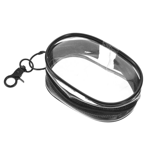 VALICLUD Mini-schlüsselanhänger Aus PVC Transparente Geldbörse Für Damen Mit Reißverschluss Als Münzbörse Und Schlüsselanhänger-geldbörse von VALICLUD