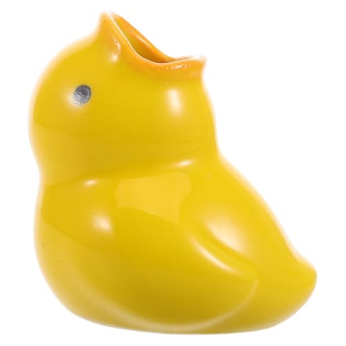 VALICLUD Kerntyp Lustiger Cartoon Zahnbürstenhalter Keramik Für Mädchen Niedlicher Enten-Design Organizer Für Badezimmer Platzsparend Und Leicht Zu Reinigen von VALICLUD