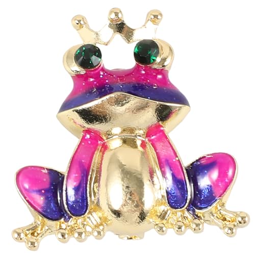 VALICLUD Modische Cartoon Frosch Brosche aus Legierung mit Design Bunte Anstecknadel für Kleidung Schal und Taschen Niedliche Vielseitige Kleidungsschmuck für Damen und Mädchen von VALICLUD