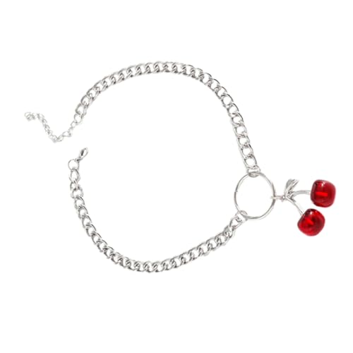 VALICLUD Modische Damen Clavicle Chain Kettenanhänger mit Rotem design Halskette für Besondere Anlässe Vielseitig Kombinierbar zu Pullovern und Röcken Kreativer Schmuck für Frauen von VALICLUD