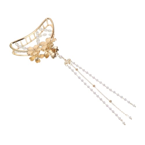 VALICLUD Modische Haarklammer Schmetterling mit Perlen und Quasten Robustes Metall für Dickes und Dünnes Haar Stilvolles Damen haaraccessoire für Partys und an Frauen von VALICLUD