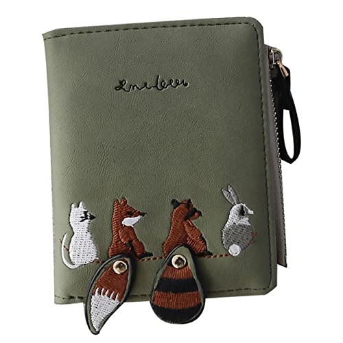 VALICLUD Modische Wechseltasche Pu Leder Geldbörse Kurze Kartenhülle Damen Geldbörse Niedliche Kartenhülle Kartenetui Für Damen von VALICLUD