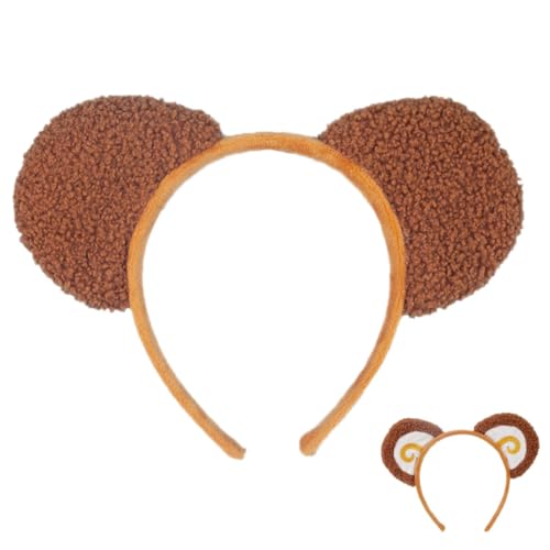 VALICLUD Affenohr-stirnband Tierohren Stirnband Dekoratives Für Kleines Mädchen Cosplay Party Karneval Halloween von VALICLUD