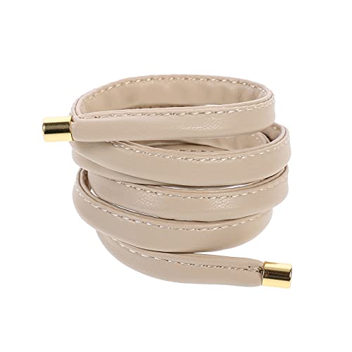 VALICLUD Multi Funktionale Haardraht Haarband aus PU Leder Verstellbarer Pferdeschwanzhalter für Mädchen Elastisches Haaraccessoire Dekorativer Kopfschmuck Flexibel von VALICLUD