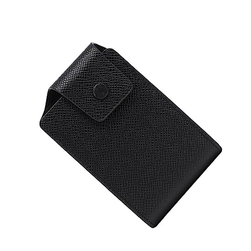 VALICLUD Aufbewahrungstasche Aus Pu Für Herren Schnallentasche Zur Aufbewahrung Von Münzen Karten Und Kleinen Gegenständen Schlichtes Design Mit Sicherheitsverschluss von VALICLUD