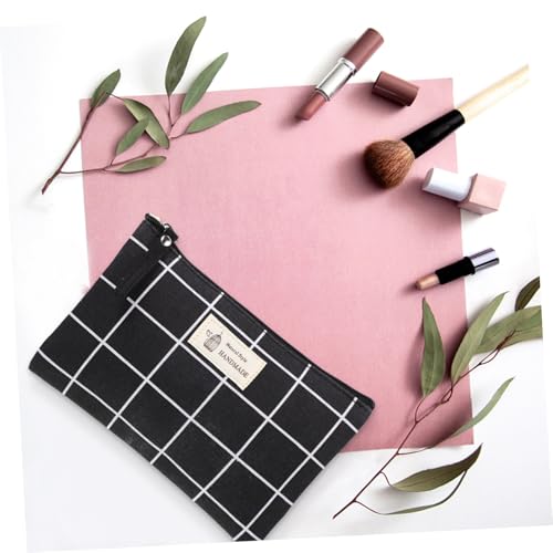 VALICLUD Multifunktionale Canvas Kosmetiktasche Großer Kulturbeutel mit Hoher Kapazität für Reise Makeup Waschutensilien und Alltagsgegenstände Langlebiger Stoffbeutel für Damen und Herren von VALICLUD