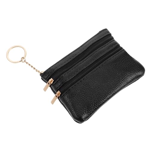 VALICLUD Multifunktionale Kleine Damen Geldbörse aus PU Material mit Sicherem Reißverschluss Weichem Schlüsselhalter Vielseitigem Karten und Münzfach Kompakt und Praktisch für Alltag und von VALICLUD