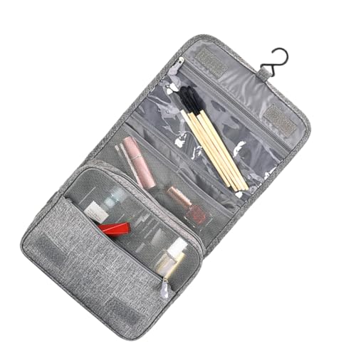 VALICLUD Multifunktionaler Kosmetikbeutel mit Großem Fassungsvermögen und Stabilem Haken Faltbarer Kulturbeutel für Damen und Herren Tragbarer Reise Organizer mit Mehreren Fächern von VALICLUD
