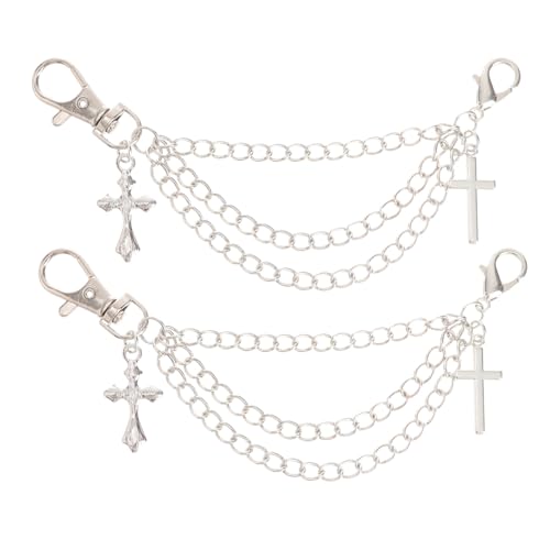 VALICLUD Multilagige Schuhketten mit Sternanhänger Silberfarbene Legierung Modische Fußkettchen für Damen Vielseitiger Schuhschmuck für Sneaker Sandalen und Alltag Einfach zu Befestigen von VALICLUD