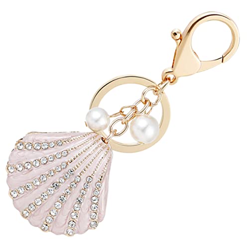 VALICLUD Muschel Schlüsselanhänger Muschel Perlen Schlüsselanhänger Handtaschen Anhänger Charme Einzigartige Schlüsselanhänger Schlüsselanhänger Muschel Geldbörsen Charme von VALICLUD