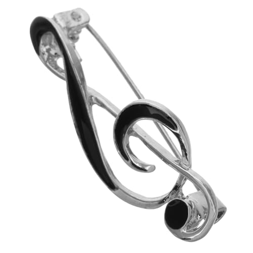 VALICLUD Musiknoten Brosche aus Zinklegierung Stilvolle Anstecknadel mit Musikalischem Schmucknadel für Jacken Hemden Schals und Taschen Einfache Befestigung Langlebiges Accessoire von VALICLUD