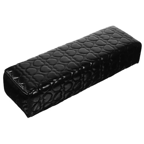 VALICLUD Nagel Armauflage Maniküre Kissen mit PU Oberfläche Einfache Handstütze für Nageldesign Rutschfest Leicht zu Reinigen für und Heimgebrauch Schwarz von VALICLUD