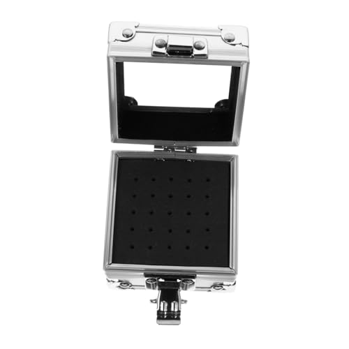 VALICLUD Nagelbohrer Aufbewahrungsbox Aluminium Langlebig Tragbar Nagelfräser Schleifkopf Organizer für und Heimgebrauch von VALICLUD