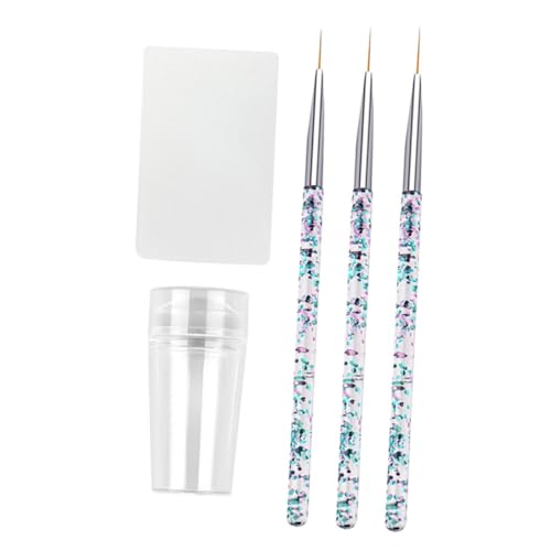 VALICLUD Nagelbürsten Mit Maniküre Pinsel Nailart Stempel Und Malstifte Für Nageldesign Inklusive Nagelpinsel Und Nagelmalstift Für Diy Nagelkunst von VALICLUD