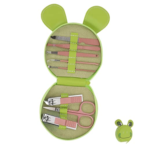 VALICLUD Nagelknipser Satz für Männer und Tragbar mit Cartoon Tragetasche Ergonomisch für Eingewachsene Nägel Maniküre Satz von VALICLUD