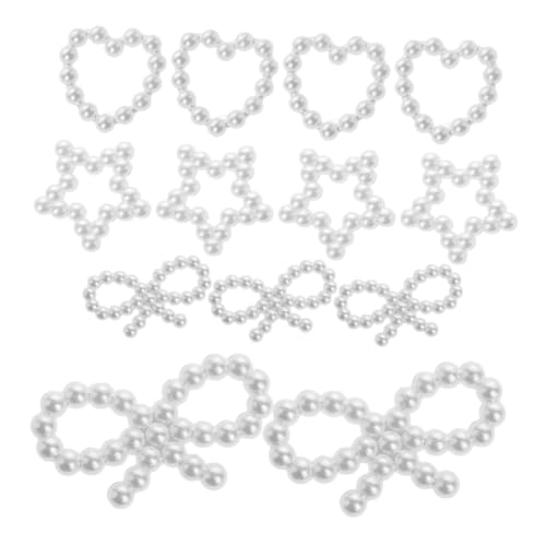 VALICLUD Nagelperlen Zum Basteln Flache Perlen Für Nailart Multifunktions-bastelperlen Aus Abs-material Austauschbare Nagelanhänger Für Maniküre-zubehör von VALICLUD