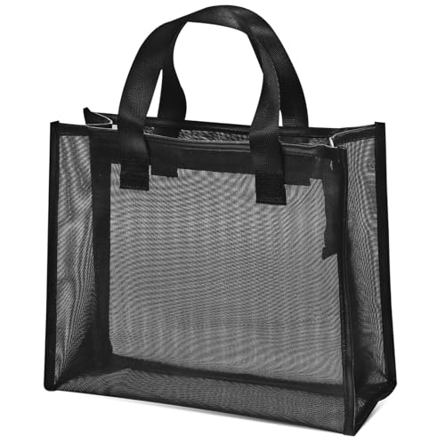 VALICLUD Netz-Make-up-Tasche Aus Nylon Mit Reißverschluss Reise-Organizer-Tasche Für Damen Netztasche Mit Sichtfenster Kompakt Und Leicht Für Unterwegs von VALICLUD