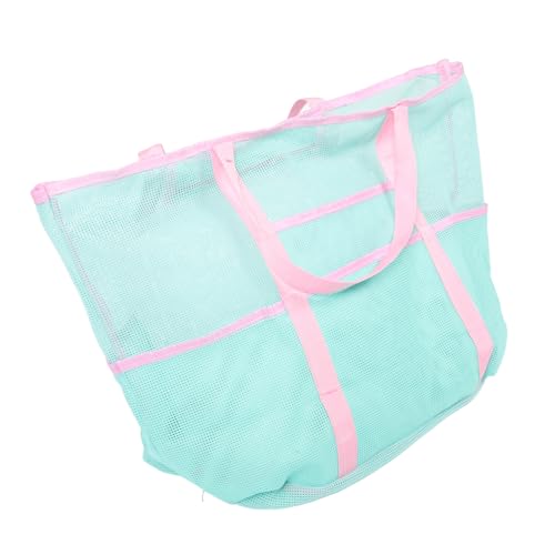 VALICLUD Netz-umhängetasche Tragbar Für Dusche Reisen Netztasche Handtasche Strandtasche Große Aufbewahrungstasche Aus Polyester Faltbare Reise-Organizer Für Sommer von VALICLUD