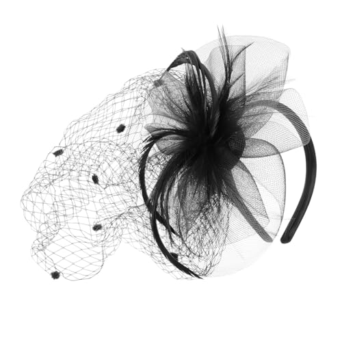 VALICLUD Netzgarn Hut Für Frauen Kopfschmuck Haarschmuck Bankett Hut Party Kleid Zubehör Kopfbedeckung Aus Netzmaterial Mit von VALICLUD