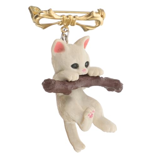 VALICLUD Niedliche Damen Brosche Katze Robuste Legierung und Harz Modische Anstecknadel für Kleidung Schals Hüte Vielseitiges Accessoire und Besonderes für Frauen von VALICLUD
