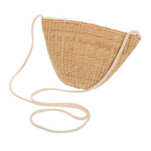 VALICLUD Sommer-strohhandtasche Gewebte Korbtasche Kleine Umhängetasche Stroh-Strandtasche Stroh-geldbörse Strand-umhängetasche Handgefertigte Korb-strohtasche Strohgeldbörsen Für von VALICLUD