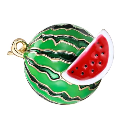 VALICLUD Niedliche Wassermelonen Emaille Brosche Damen Fruit Badge Anstecknadel für Jacken Rucksäcke Hüte Kleidung Sicherheitspinn Verschluss Kleidungsclip Geschenkbox von VALICLUD