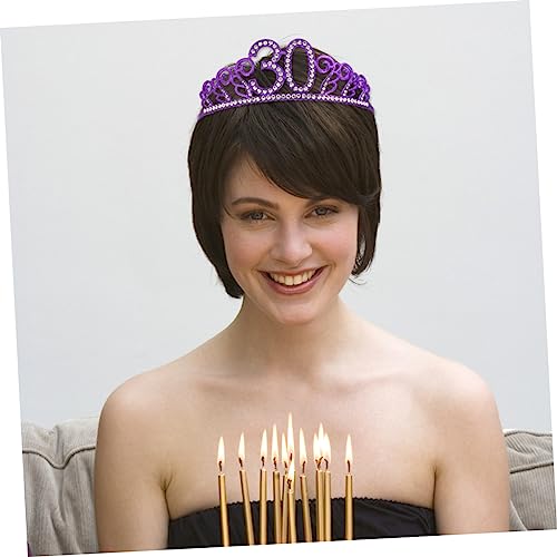 VALICLUD Number Crown Geburtstagskrone für Damen und Funkelnde Haaraccessoires zur Dekoration von Torten Feiern und Besondere Anlässe von VALICLUD