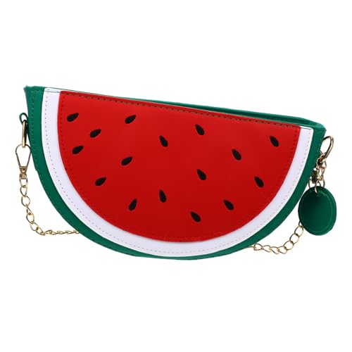 VALICLUD Obst Umhängetasche Wassermelone Kostüm Zusammenklappbare Tragetasche Portemonnaie in Fruchtform Neuheit Handtasche Frauentasche Ananas Geldbörse Polyester Kosmetiktasche Kleinkind von VALICLUD