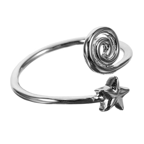 VALICLUD Offener Verstellbarer Zehenring Damen Metall Vintage Stern Design Sommer Strand Party Schmuck Elegant und Flexibel Komfortabel und Langlebig Modisches Accessoire für Frauen von VALICLUD