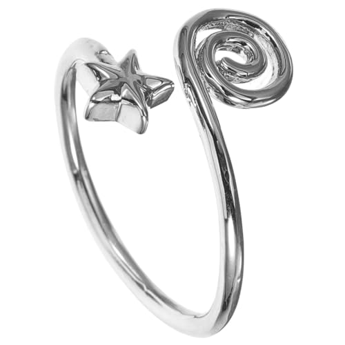 VALICLUD Offener Zehenring Damen Verstellbar Vintage Stern Design Flexibler Schmuck für Sommer Strandparty Eleganter Fußschmuck Einzigartiger Modischer Zehenring für Frauen von VALICLUD