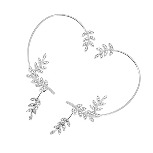 VALICLUD Ohrclips mit Strassbesatz Design Abnehmbare Ohrhänger Silberfarbene Wrap Ear Modischer Damenschmuck für Teens und Frauen von VALICLUD
