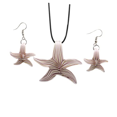 VALICLUD Ohrringe Halskette Schmuck Anhänger Tropfen Stern Meer Trendy Ohrringe Strand Schmuck Rosa Glas VALICLUD Ohrringe Halskette Schmuck Anhänger Tropfen Stern Meer Trendy Ohrringe Strand Schmuck Rosa Glas von VALICLUD