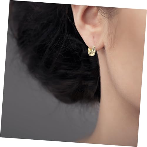VALICLUD Ohrstecker Damen mit Funkelnden Strasssteinen Kleine Loop Ohrringe Modisches Schmuckaccessoire für Alltag Festival und Party Langlebig und Elegant von VALICLUD