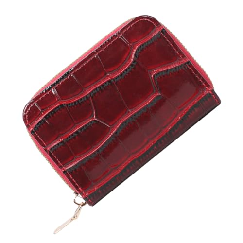 VALICLUD Kleines Kreditkartenetui Für Damen Mit Reißverschluss Kartenhalter Organizer Für Draußen Tragbare Geldbörse Kleine Kartenetui Münzeinsatz von VALICLUD