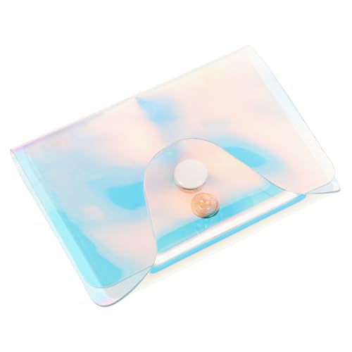 VALICLUD Holografische Transparente Kartenetui Mit Fächern Multifunktionale Geldbörse Für Reisen Sport Und Freizeit RFID-sicherer Für Damen Und Herren Stilvoll Und Praktisch von VALICLUD