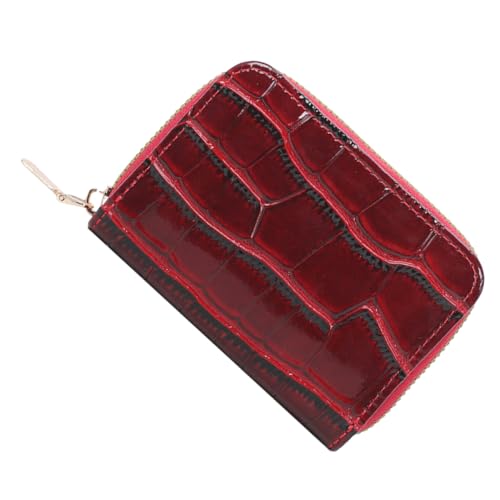 VALICLUD Kartenetui Für Damen Mit Reißverschluss Kleine Kreditkartentasche Als Brieftasche Tragbare Kartenaufbewahrungstasche Für Reise Und Alltag von VALICLUD