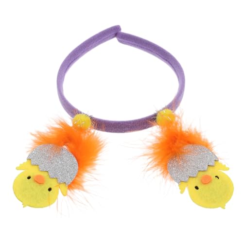 VALICLUD Osterhühn Haarreif mit Federn Verstellbares und Bequemes Accessoire für Frühlingsfeiern Niedliches Hühnerdesign für Ostern Party und Festtags Outfits von VALICLUD