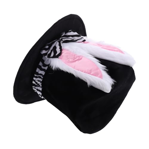 VALICLUD Osterparty-zylinder-plüsch-osterhasen-zylinder. Modischer Osterhasen-ohrenhut Für Urlaubskostüme. Hoher Plüsch-zylinder Mit Hasenohren von VALICLUD