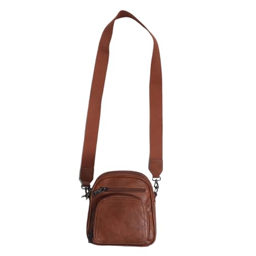 VALICLUD PU Damen Small Crossbody Wallet mit Verstellbarem Schulterriemen Schlanke Geldbörse mit Kartenfächern Robuste Handtasche für Alltag Arbeit und Shopping von VALICLUD