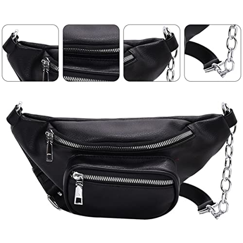 VALICLUD Damen Pu- Gürteltasche Mit Kette Umhängetasche rutschfeste Und Langlebige Schultertasche Praktische Mehrzweck-telefontasche von VALICLUD
