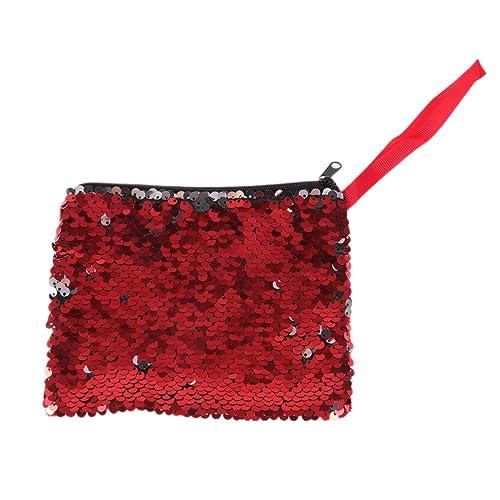 VALICLUD Pailletten ünze Geldb?RSE ?dchen Pailletten Geldb?rsen für Jugendliche Mode ?Verschluss ünze Geldb?RSE für Frauen Kreditkarteninhaber von VALICLUD