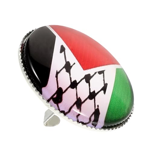 VALICLUD Palästina Flaggen Brosche Metall Anstecknadel für Männer Anzug Hemd Hut Dekorative Pin mit Exquisiter Verarbeitung und Langlebigem Design von VALICLUD