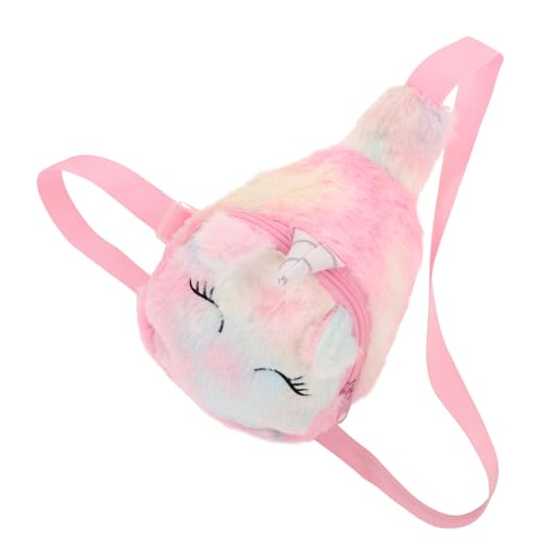 VALICLUD Party Geldbörse Bote Mädchen Tasche Geldbeutel Schulter umhängetasche Reisetasche für umhängetasche Einhorn-Geldbörse für Mädchen Einhornbeutel Plüsch von VALICLUD