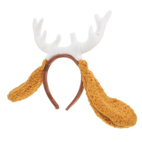 VALICLUD Party-kopfbedeckung Hirsch Kostüm Geweih Hirsch Kostümzubehör Kostüm Stirnbänder Hirschgeweih Stirnband Geweih-stirnband Stirnband Mit Hundeohren Tier-stirnband Plastik von VALICLUD