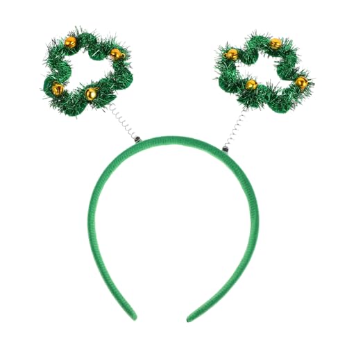 VALICLUD Patrick Day Shamrock Haarreif Für Frauen Grünes Irisches Kostümzubehör Mit Glocken Für Partydekorationen Und Festliche Anlässe von VALICLUD