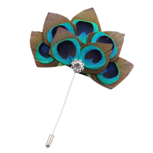 VALICLUD Peacock Schmuck Brooch Nation style Kleidung Anstecknadel Modische Brosche Damen Accessoire für Mantel Kleid Schal Tasche Party Festival von VALICLUD