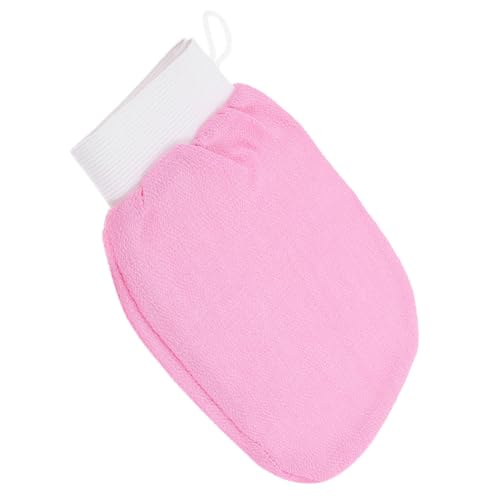 VALICLUD Peeling-Handschuhe Duschhandschuhe Peeling tot Peeling Handschuh Reinigung Handpeeling Badefäustlinge für Damen Körperpeelungshandschuh Badehandschuhe Dusche Handschuhs Rayon Rosa von VALICLUD