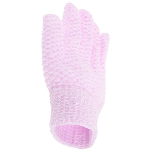 VALICLUD Peeling-Handschuhe Körperreinigungshandschuhe Reinigungsmittel schrubben werkzeug Badeversorgung Peeling-Handschuh für den Körper Duschhandschuh Handtuch Lavender von VALICLUD